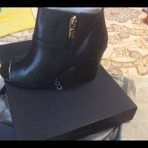 Peek Toe Cole Haan Ankle Boot